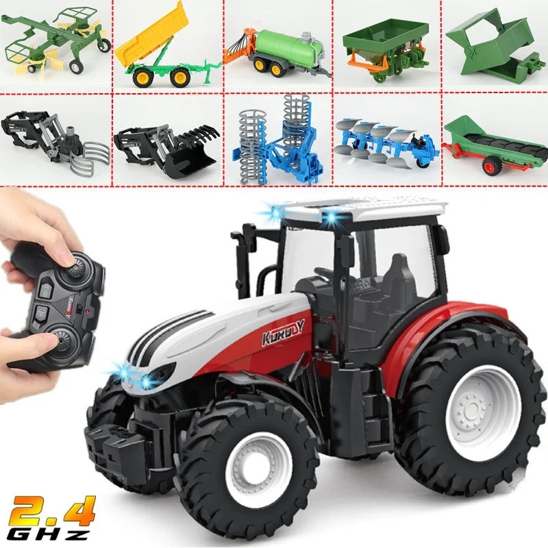 Tractor Implement - 1/24 2.4G RC مزارع مجموعة ألعاب