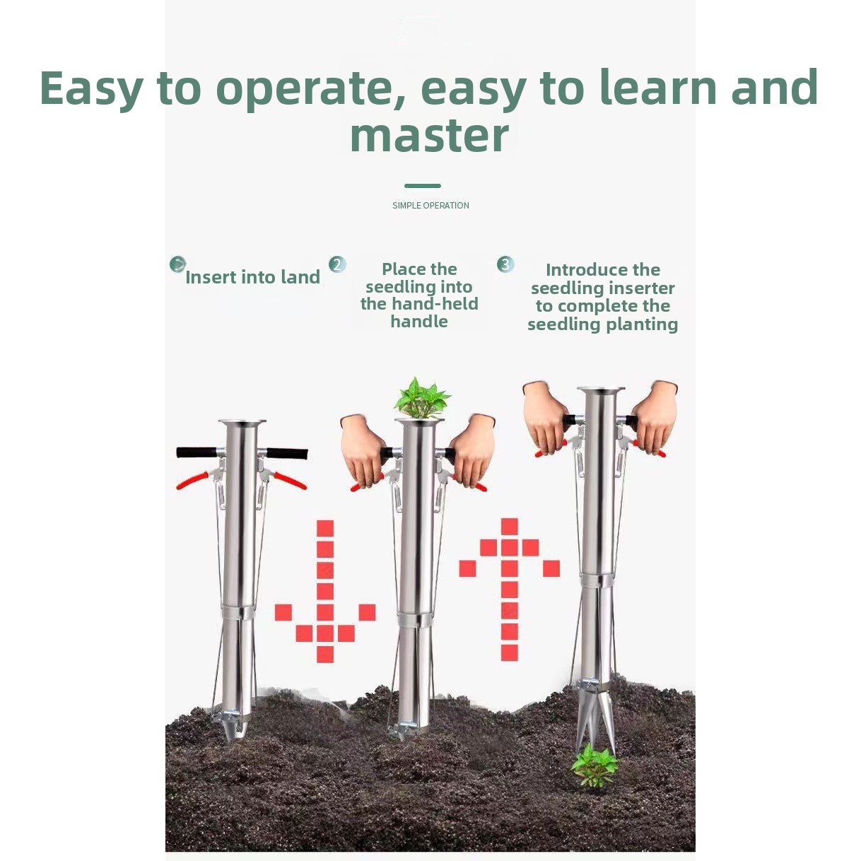 آلة زراعة يدوية من الفولاذ الم - مراجعة Manual Seeder Hand وسعره