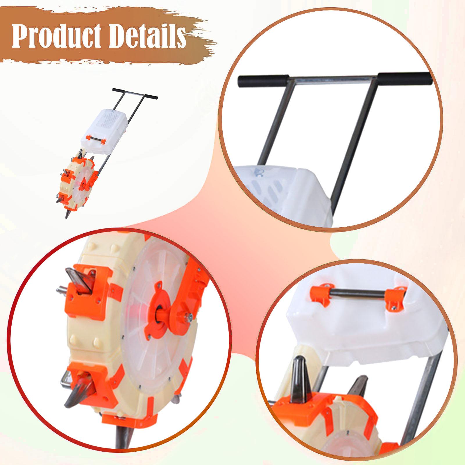 آلة بذر يدوية مع موزع سماد، آل - مراجعة Manual Seeder Hand وسعره